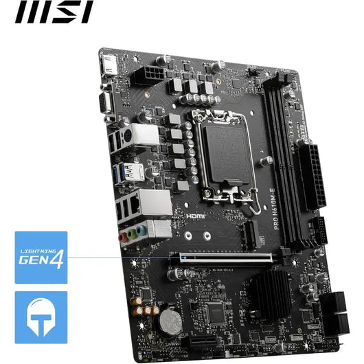 MSI INTEL PRO DDR5 H610M-E LGA1700 Motherboard