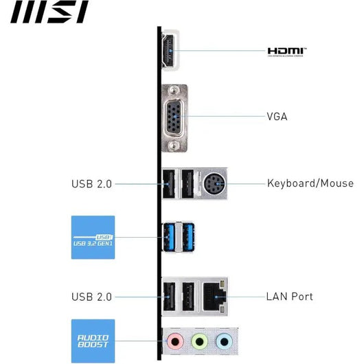 MSI INTEL PRO DDR5 H610M-E LGA1700 Motherboard