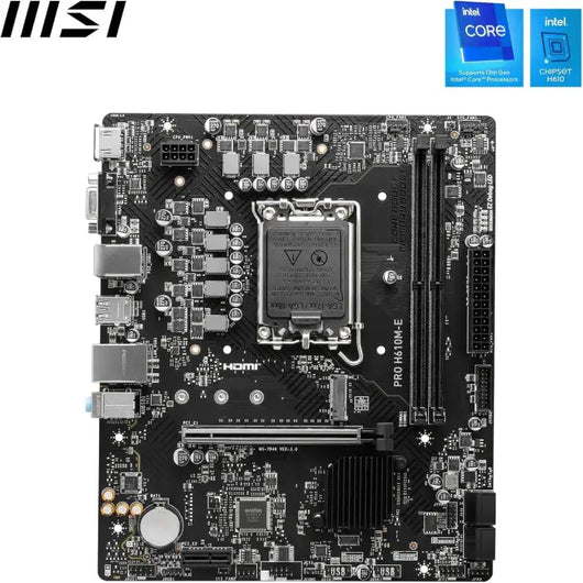 MSI INTEL PRO DDR5 H610M-E LGA1700 Motherboard