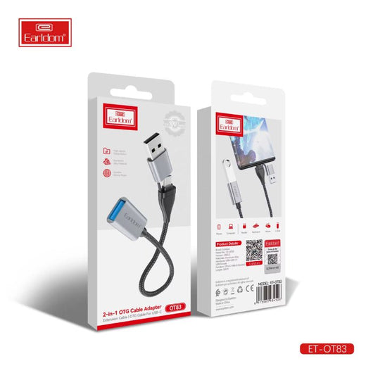 OTG-EARLDOM-2 In 1- USB-C -ET-OT83 - 14 Day Warranty.
