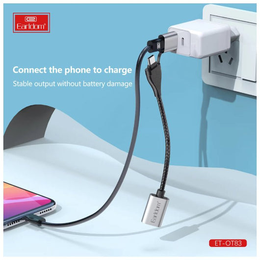 OTG-EARLDOM-2 In 1- USB-C -ET-OT83 - 14 Day Warranty.
