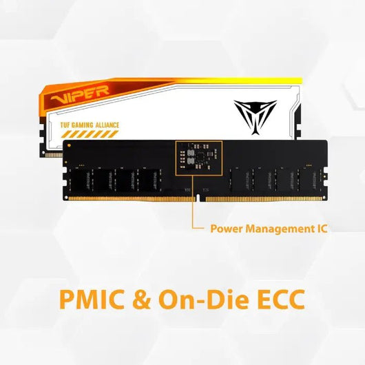 Patriot Viper Elite 5 RGB TUF Gaming 32GB (2x16GB) 6600MT CL34 DDR5 Desktop PC DRAM.