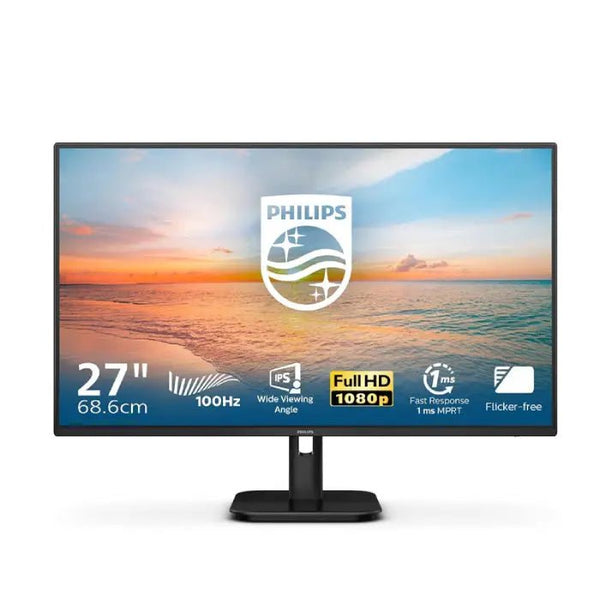 Philips FHD Monitor, 27 Inch, IPS Panel, 300 Nits, 1 ms, 100Hz - 27E1N1100D.