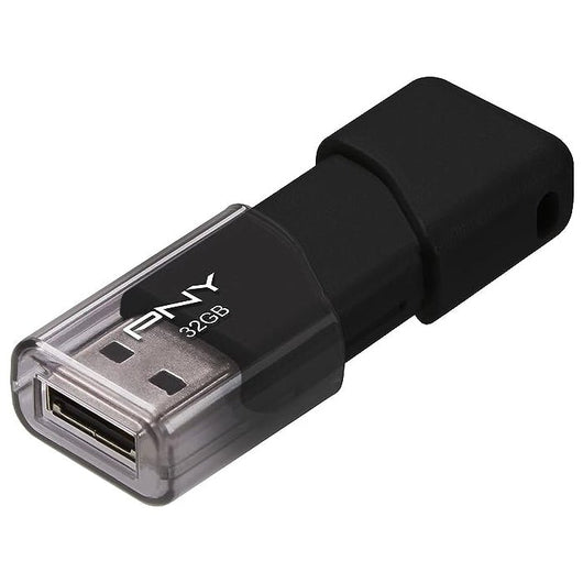PNY 32GB Attaché 3 USB 2.0 Flash Drive - Black.