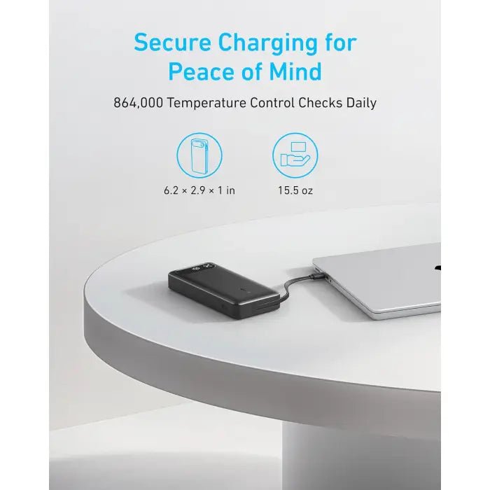 Anker 20,000mAh 87W Power Bank with Built-In USB-C Cable – Smart Shop