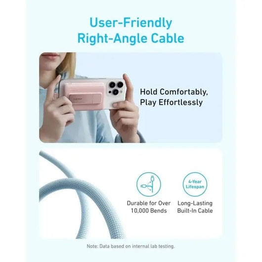 POWER BANK-ANKER-ZOLO-Wireless Charging with Flexible stand-10000MAH-30W-SKY BLUE / A1685H31.