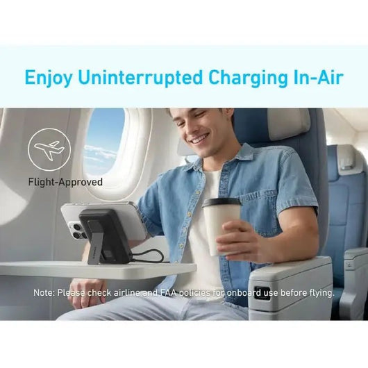 POWER BANK-ANKER-ZOLO-Wireless Charging with Flexible stand-10000MAH-30W-SKY BLUE / A1685H31.