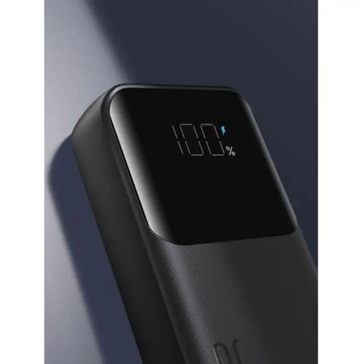 Power Bank-JoyRoom-Mini-30W-10000MAH-Builtin lightning & Type C cables- Black -JR-PBC06.
