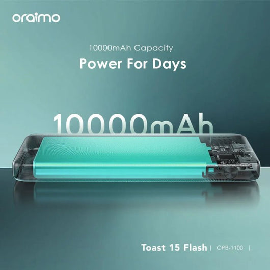 POWER BANK-ORAIMO-OPB-1100-10000mAh-15W-BLACK / 4894947018725.