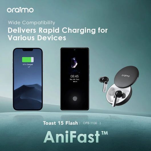 POWER BANK-ORAIMO-OPB-1100-10000mAh-15W-BLACK / 4894947018725.