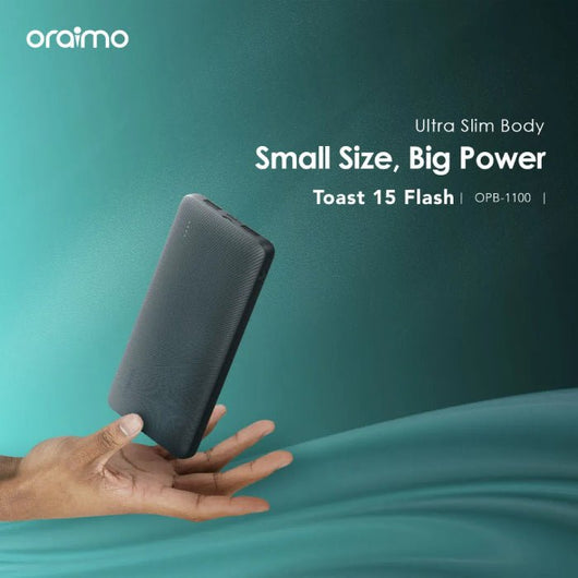 POWER BANK-ORAIMO-OPB-1100-10000mAh-15W-BLACK / 4894947018725.