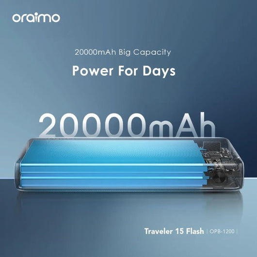 POWER BANK-ORAIMO-OPB-1200-20000mAh-15W-BLACK / 4894947018732.