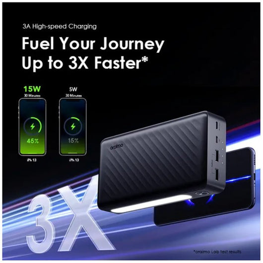 POWER BANK-ORAIMO-OPB-1270-27000mAh-15W-BLACK / 4894947011276.