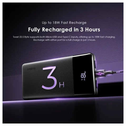 POWER BANK-ORAIMO-OPB-7100Q-10000mAh-22.5 W-BLACK / 4894947050954.