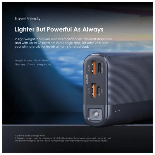 POWER BANK-ORAIMO-OPB-7204Q-20000mAh-22.5W-BLACK / 4894947018749.