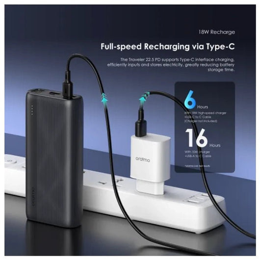 POWER BANK-ORAIMO-OPB-7204Q-20000mAh-22.5W-BLACK / 4894947018749.