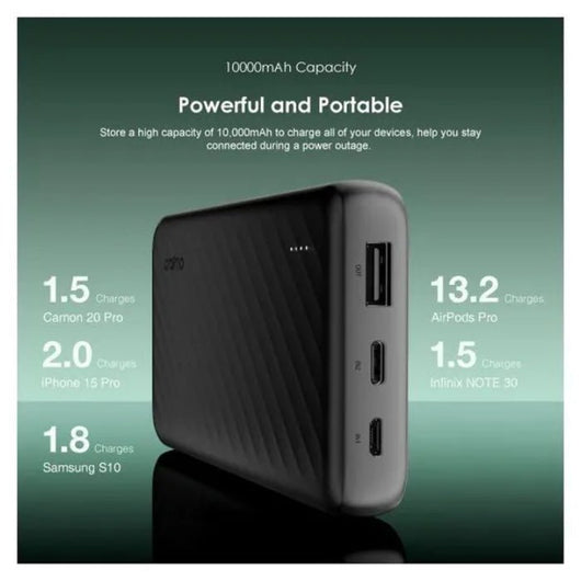 POWER BANK-ORAIMO-OPB-P5101-10000mAh-12W-BLACK / 489518079931.