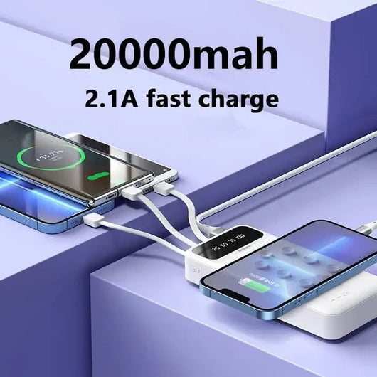POWER BANK-VIDVIE-PB758-10000mAh 4x1-WHITE.