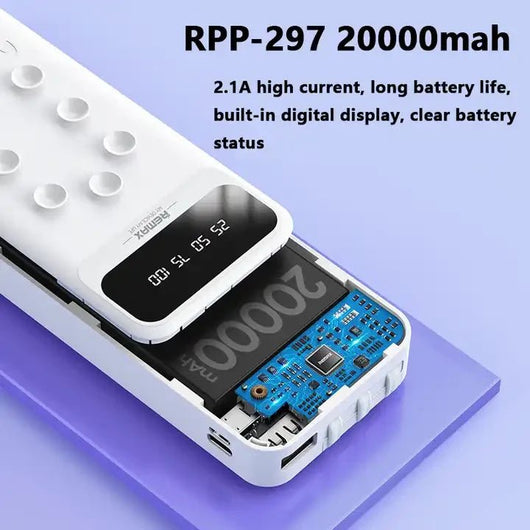 POWER BANK-VIDVIE-PB758-10000mAh 4x1-WHITE.
