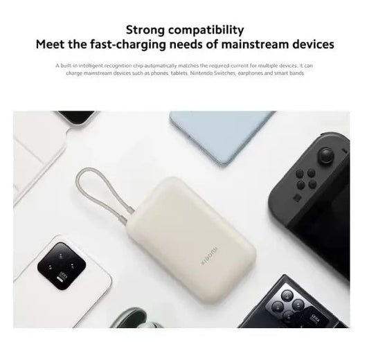 Power Bank-Xiaomi-10000mAh-22.5W-with Integrated Cable TAN.