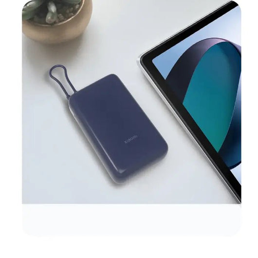 Power Bank-Xiaomi-20000mAh-33W-with Integrated Cable BLUE.