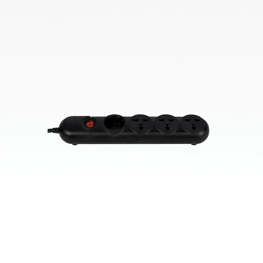Power Strip SystemMax 4 Port 2 Meters SMPG-4P Black.
