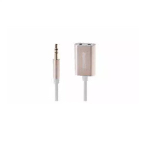 REMAX Audio Cable 3.5mm Share Jack RL-20S - Gold.
