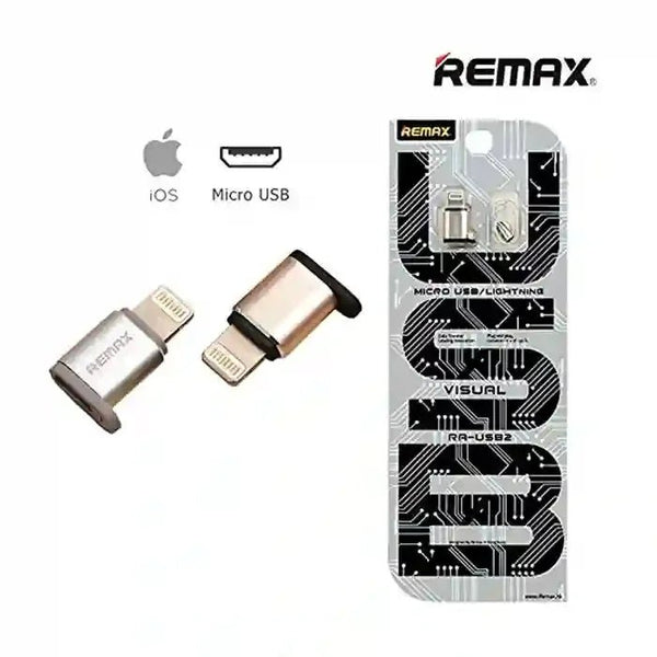 REMAX VISUAL RA-USB2 MICRO USB TO APPLE-GOLD.