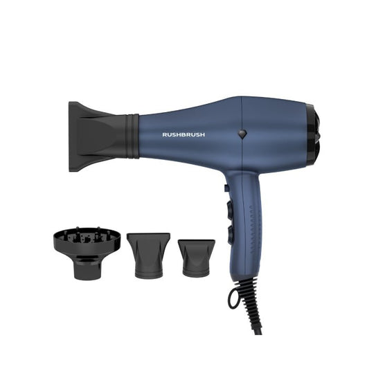 Rush Brush Hair Dryer 3000 Watt D3 K Navy Blue 5Yrs.
