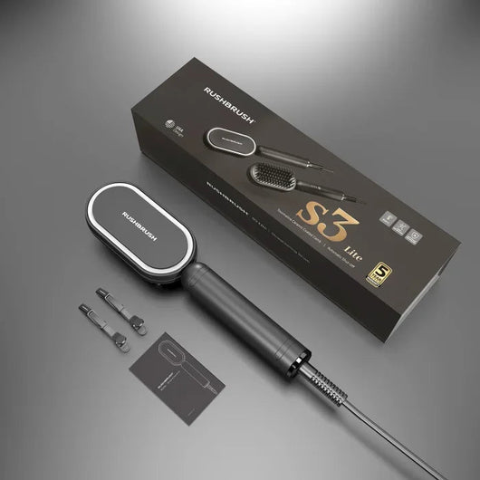 Rush Brush Hair Straightener Brush S3 Lite Purple 5Yrs.