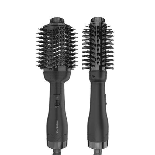 Rush Brush Hair Straightener Brush V2 PRO Black 5Yrs.