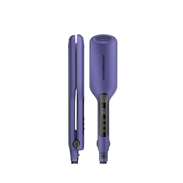 Rush Brush-Hair Straightener-Extra Wide Ceramic-LED-Purple-China-5Yrs / X1 Wide.
