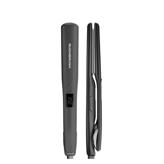 Rush Brush-Hair Straightener LED-Titanium Plates-Black-5Yrs / X2 Max.