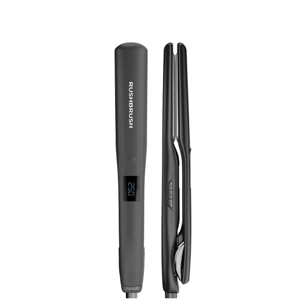 Rush Brush-Hair Straightener LED-Titanium Plates-Black-5Yrs / X2 Max.