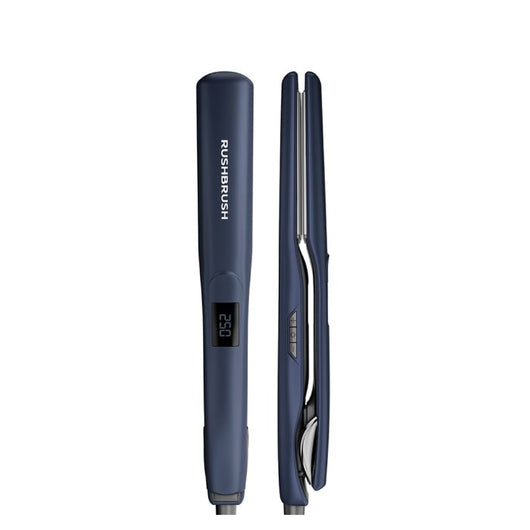 Rush Brush-Hair Straightener LED-Titanium Plates-Navy-5Yrs / X2 Max.