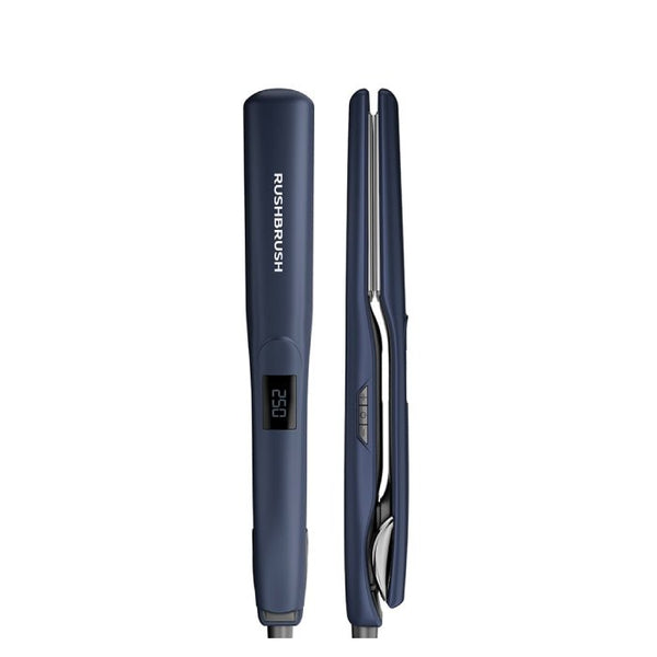 Rush Brush-Hair Straightener LED-Titanium Plates-Navy-5Yrs / X2 Max.