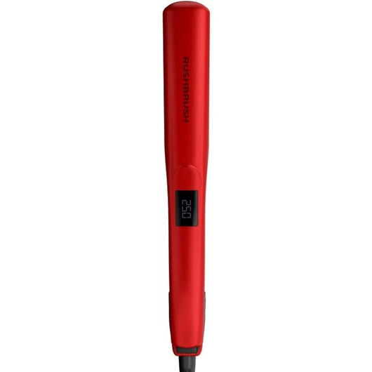 Rush Brush-Hair Straightener LED-Titanium Plates-Red-5Yrs / X2 Max.