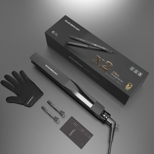 Rush Brush-Hair Straightener-Touch LCD-Black-5Yrs / X2 Ultra.