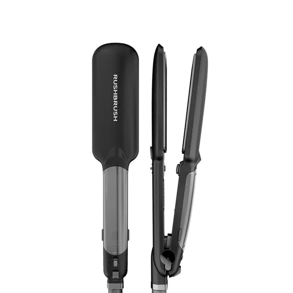 Rush Brush-Steam Hair Straightener-Steam-Black-5Yrs / RB-X6.