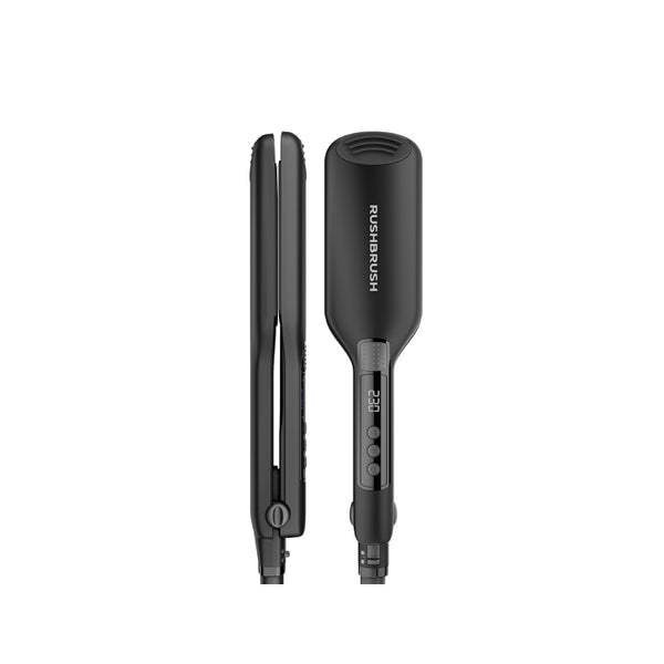 RushBrush X1 Wide Hair Straightener Black.