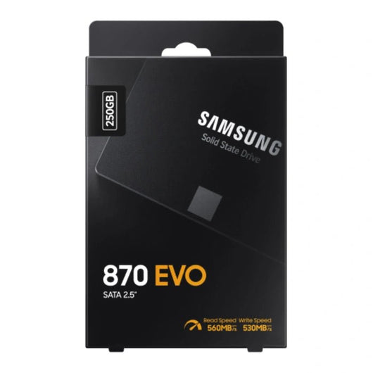 SAMSUNG 870 EVO Series 2.5" 250GB SATA III V-NAND Internal Solid State Drive SSD.