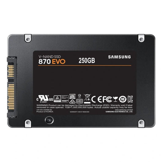 SAMSUNG 870 EVO Series 2.5" 250GB SATA III V-NAND Internal Solid State Drive SSD.