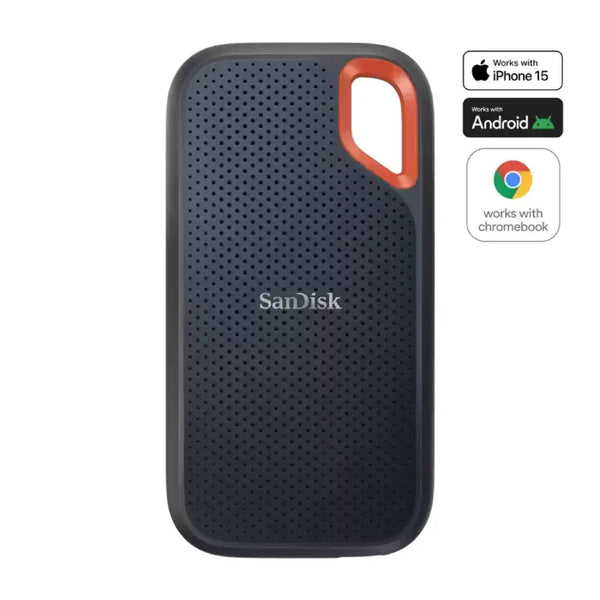 SanDisk 1TB Extreme Portable SSD, USB-C - External Solid State Drive - SDSSDE61-1T00-G25.
