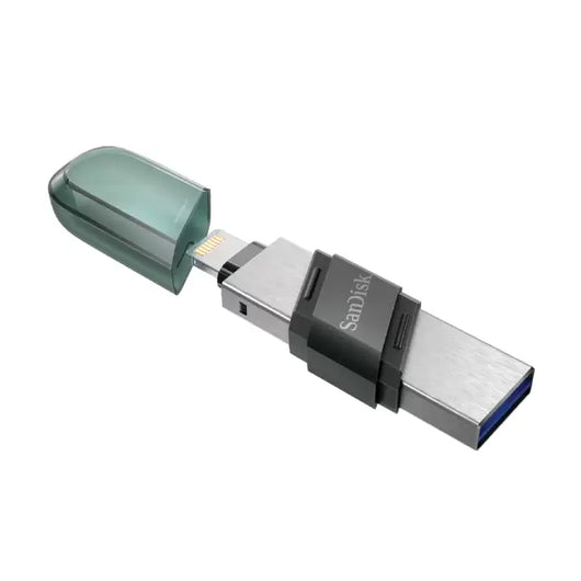 SanDisk 64GB iXpand USB Flash Drive Flip SDIX90N-064G-GN6NN - Sea Green.