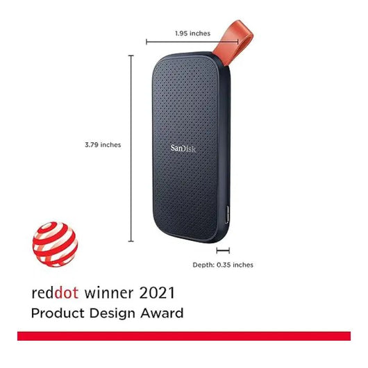 SanDisk Portable SSD 2TB USB-C External Solid State Drive - SDSSDE30-2T00-G26.