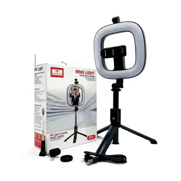 SELFIE STICK-EARLDOM-RING LICHT-ET-ZP21-6 INCH - 14 Day Warranty.