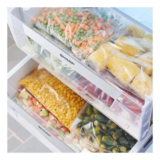 Deep Freezer-SHARP-Inverter-Digital-No Frost-6 Drawers-250 Liter-Black-Egypt-10Yrs / FJ-EC23(BK).