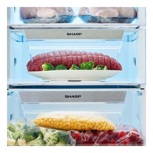 Deep Freezer-SHARP-Inverter-Digital-No Frost-6 Drawers-250 Liter-Black-Egypt-10Yrs / FJ-EC23(BK).