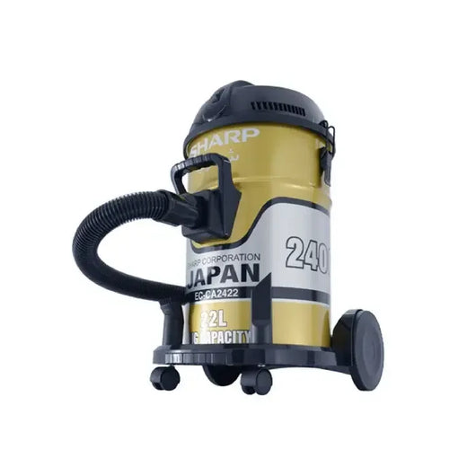 Vacuum Cleaner-SHARP-Pail Can-2400 Watt-Cloth Filter-Gold-China-2Yrs / EC-CA2422-X.