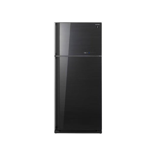 Refrigerator-SHARP-Inverter-No Frost-450 Liter-2 Glass Door-Black-Egypt-10Yrs / SJ-GV58A(BK).